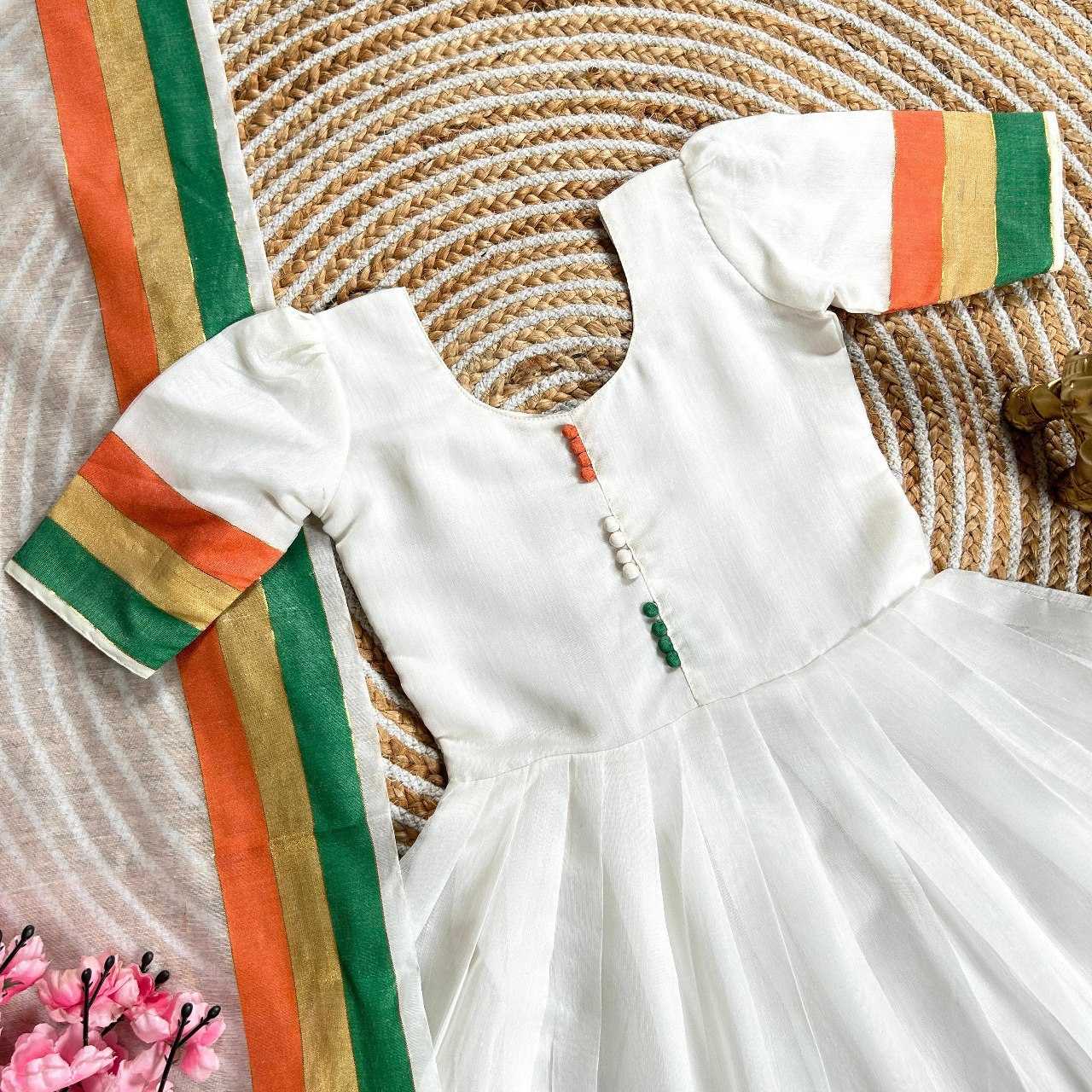 YNF KHADI COTTON RRKT COTTON KIDS WEAR WHOLESALE KIDS GOWNS MANUFACTURER